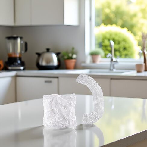 10Pcs White Thickened Disposable Dust Cover,Clear Kitchen Appliance Covers,Elastic Household Kitchen Universal Dustproof Protective Cover,for Toaster Oven Blender Pressure Cooker Accessories in Kuwait