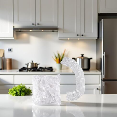 10Pcs White Thickened Disposable Dust Cover,Clear Kitchen Appliance Covers,Elastic Household Kitchen Universal Dustproof Protective Cover,for Toaster Oven Blender Pressure Cooker Accessories in Kuwait