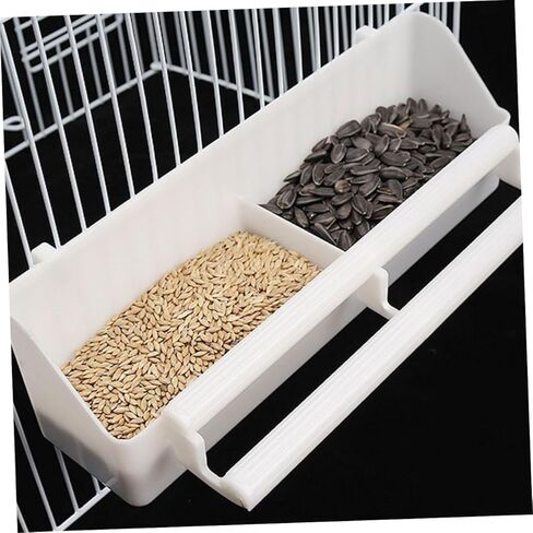 Plastic Bird Food Feeder Bowl Cup Bird Water Cage Accessories for Cage Outdoor Water Feeder in Kuwait