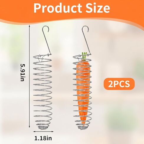 2 Pack Small Bird Millet Spray Holder & Snack Feeder - Hanging Parrot Treat Stand with Cuttlebone & Mineral Block for Beak Exercise, Metal Cage Accessories for Small Parrots & Parakeets Gifts in Kuwait