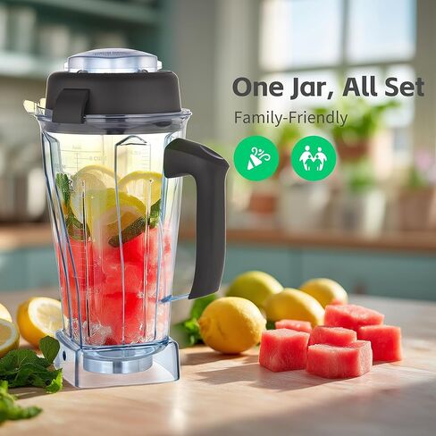 حاوية بديلة بوزن 64oz، تناسب سلسلة Classic/Explorian/Propel - تستبدل 5000، 5200، 6300، 6500، 7500، Pro 200، 500، 750، VM0101، VM0102، E310، 320 in Kuwait