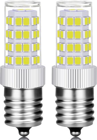 Akynite E17 LED لمبة عكس الضوء، 5W ميكروويف ضوء لمبة تحت غطاء محرك السيارة، 120V أبيض دافئ 3000K 400LM، 40W-60W استبدال لمبة الهالوجين لأكثر من موقد، ميكروويف، الأجهزة، غطاء محرك السيارة، ثلاجة، 2 حزمة in Kuwait