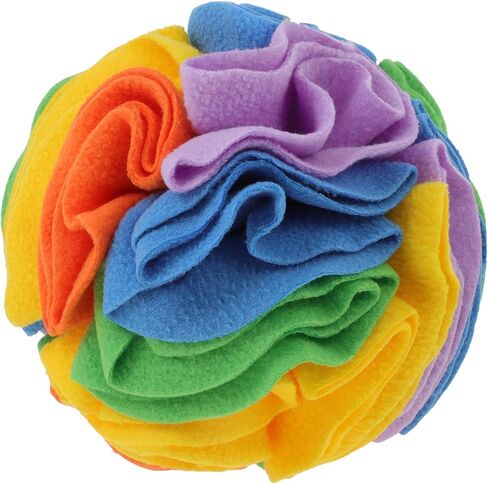 Snuffle Ball for Dogs, Designed for Small Breeds and Puppies, Interactive Dog Toys, Keeps Pets Busy with Storage Bag Machine Washable, Colorful, Small in Saudi Arabia