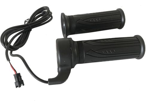 WUXING 20X Full Twist Throttle for Ebike, Electric Bike Throttle Grip with 3 PIN SM Plug, Motorcycle Scooter Right Hand Thumb Throttle, 12V-72V Universal Fit in Saudi Arabia