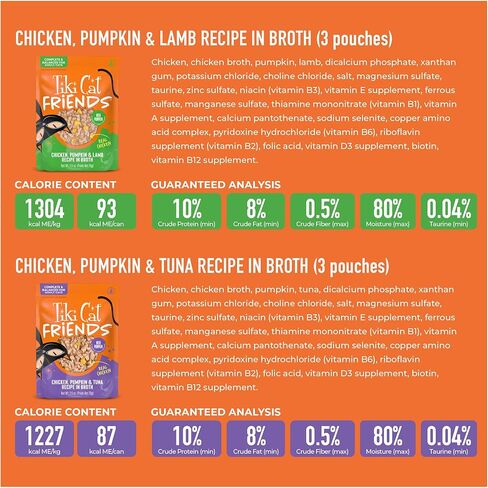 Tiki Cat Friends Wet Cat Food Chicken Variety Pack, 2.5 oz. Pouch (12 Count) in Kuwait