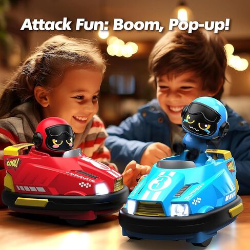 OBEST Multiplayer Remote Control Bumper Car, 2 Pack, RC Car with Ejection Doll, Interactive Toys for Parents and Kids, Kids Car for Boys and Girls in Saudi Arabia