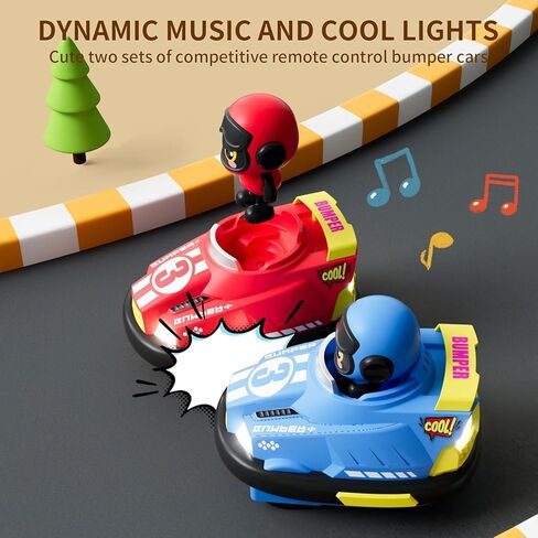 OBEST Multiplayer Remote Control Bumper Car, 2 Pack, RC Car with Ejection Doll, Interactive Toys for Parents and Kids, Kids Car for Boys and Girls in Saudi Arabia