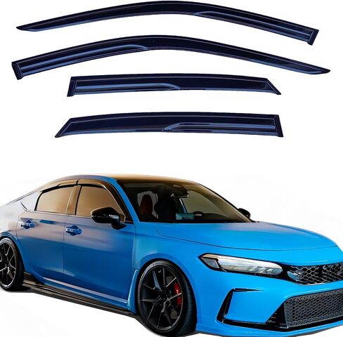 Tape On Window Visor Compatible with 2006-2012 Toyota Rav4, Side Vent Window Deflector Rain Guard Shade, Truck Accessories-4pcs in Saudi Arabia