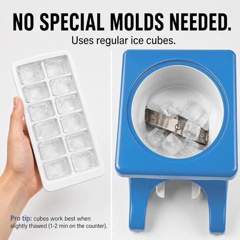 Fun Electric Snow Cone Machine for Kids & Home - Penguin Countertop Best Shaved Ice Machine Maker - Uses Regular Cubes or Crushed Ice for Instant Healthy Treats & Slushies in Kuwait