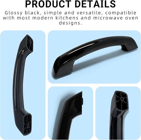 W10259243 Microwave Door Handle Compatible with Whirlpool Maytag W10259243 Replace 1549831 AP4411264 PS2361013 EAP2361013 in Kuwait