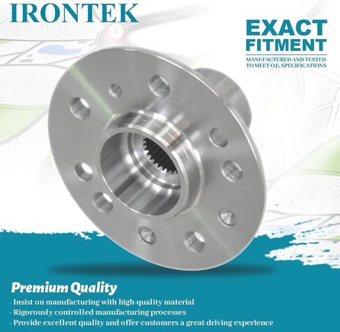 IRONTEK 1643560201 Front/Rear Left/Right Wheel hub 5 Bolts fit for Mercedes-Benz (2010-2012 GL350/ 2007-2012 GL450/ 2008-2012 GL550/ 2006-2011 ML350/ 2010-2011 ML450) 1 PCS W/O ABS in Saudi Arabia