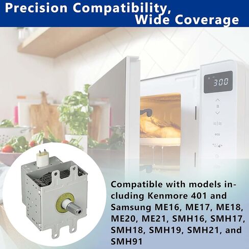 OM75P-21-ESGN Microwave Magnetron | Compatible for Samsung/GE/Kenmore/Whirlpool | Replaces AP4502427/PS4251316/ ME21M706BAS/ 40185043010/40185043310 in Kuwait