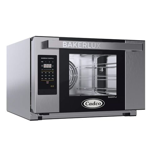 Cadco XAFT-03HS-GD Bakerlux GO Panel Heavy-Duty Countertop Convection Oven with Digital Controls, Stainless Steel/Black, NSF, 120v, Stainless Black, For Commercial Use, 130 lbs. in Kuwait