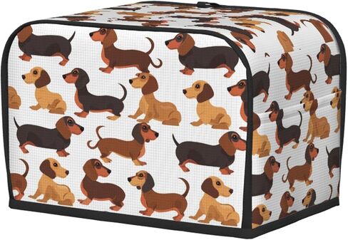 Patriotic Black Lab American Dog 2 Slice Toaster Cover, Waterproof Toaster Dust Cover Bread Machine Protector for Small Kitchen Appliance Dining Room Home Table Decor in Kuwait
