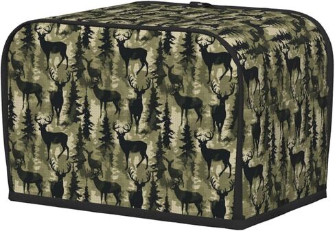 Patriotic Black Lab American Dog 2 Slice Toaster Cover, Waterproof Toaster Dust Cover Bread Machine Protector for Small Kitchen Appliance Dining Room Home Table Decor in Kuwait