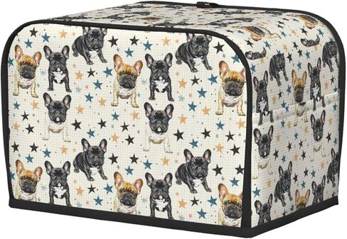 Patriotic Black Lab American Dog 2 Slice Toaster Cover, Waterproof Toaster Dust Cover Bread Machine Protector for Small Kitchen Appliance Dining Room Home Table Decor in Kuwait