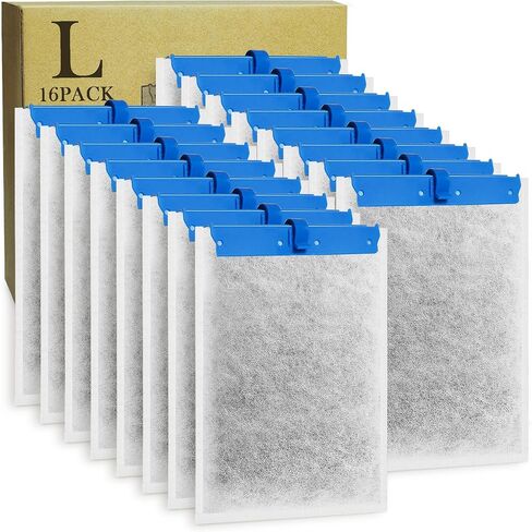 16 Pack Large Replacement Filter Cartridges Compatible with Tetra Whisper Bio-Bag Filters Large Aquarium Filter Cartridges for Whisper 20i/40i IQ20/30/45/60 in Saudi Arabia