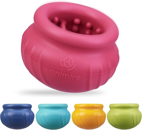 Wobbly Dog Enrichment Lick Toy, Stuffable Frozen Lick Bowl to Keep Dogs Busy, Long-Lasting Interactive Treat Dispensing Dog Toy, Silicone Fetch Catch Chew Toy(Dark Blue,S) in Kuwait