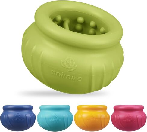 Wobbly Dog Enrichment Lick Toy, Stuffable Frozen Lick Bowl to Keep Dogs Busy, Long-Lasting Interactive Treat Dispensing Dog Toy, Silicone Fetch Catch Chew Toy(Dark Blue,S) in Kuwait