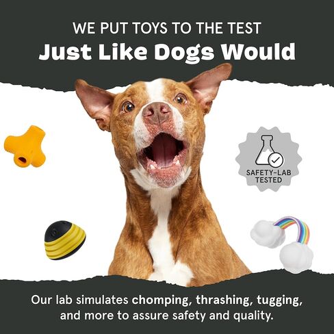 Barkbox Cup Kate Dog Toy – 2-in-1 Treat-Dispensing Toy with Hidden Core & Wobbly Bounce – Interactive Chew & Play Toy for Small to Medium Dogs in Kuwait