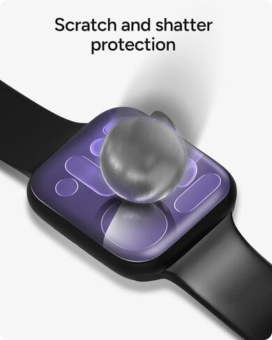 واقي شاشة ZAGG InvisibleShield فائق الشفافية - مصنوع من أجل Apple Watch Series 6، SE (2020)، السلسلة 5 والسلسلة 4 (44 مم) - شفاف، 200206861 in Saudi Arabia