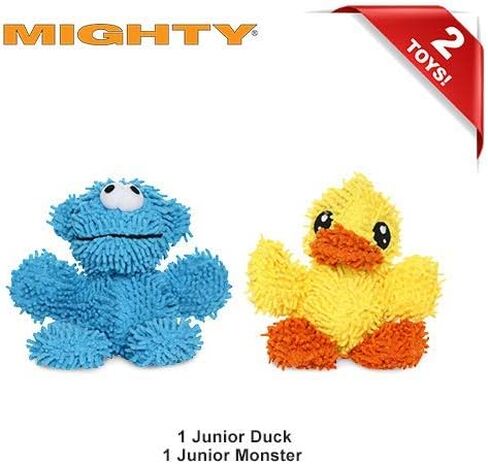 MIGHTY- كرة وحشية من الألياف الدقيقة - مصنوعة من كرات تصدر أصواتًا وأقل قدر من الحشو. قوية وصعبة. لعبة تفاعلية للكلاب. يمكن غسلها في الغسالة وتطفو (عبوة من قطعتين) in Kuwait