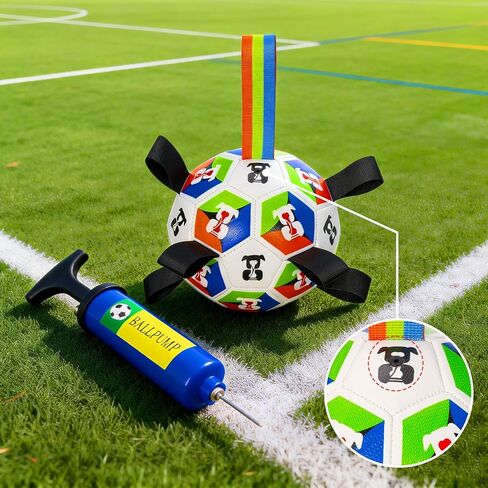 World Cup Soccer Ball Dog Toy, Durable and wear-Resistant, Suitable for Both Cats and Dogs, Ideal for Fetch Training, tug-of-war Games, Entertainment, and chew Toys for Puppies (6 inches). in Kuwait
