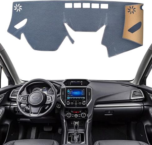 KEYOOG Dashboard Cover Dash Mat Fit for Su-baru Forester 2024-2019 (S14 Body Code,Without HUD Models),Car Dash Board Mat Anti-Glare Carpet,Non-Slip Pad Sunshield Protector (Grey) in Saudi Arabia