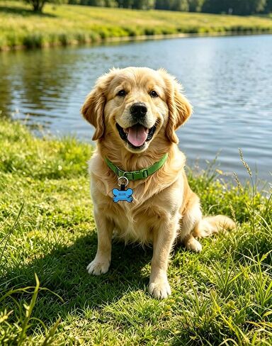 Dog Tags Personalized for Pets - Custom Engraved ID Name Silent Silicone Dog Tags in Kuwait