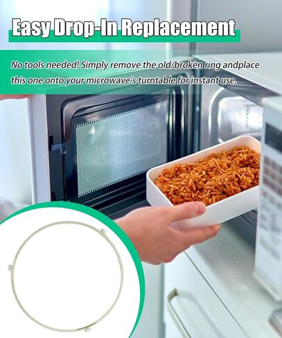 00641855 دعم صينية القرص الدوار للميكروويف مع حلقة عجلة دوارة متوافقة مع Bosch/Gaggenau/Thermador/Microwave - يستبدل AP4075204، 00487750، 35-00-769، 487750، 641855 in Kuwait