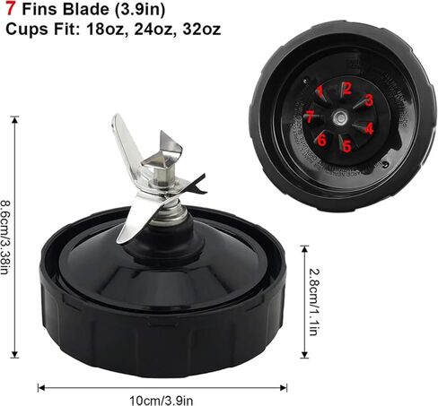 32oz Cup with 7Fin Blade for Nutri Ninja Auto IQ Series Blenders 1000W G_APOK in Kuwait