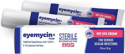 EYEMYCIN صحة عيون الحيوانات الأليفة للكلاب والقطط والماشية والأغنام والخيول والطيور والجراء، والقطط (عبوة واحدة) in Kuwait