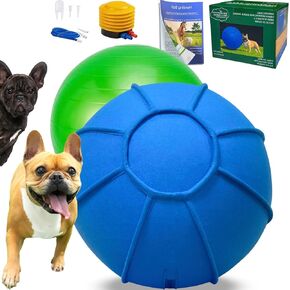 Herding Ball for Dogs, Dual Layered Herding Dog Ball Set for Australian Shepherd, Cattle, Collie, for Dog, Agility Equipment- Free Training Book (Orange, 24 inch) in Kuwait