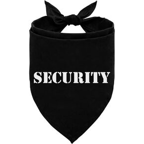 Security Dog Bandana, Funny Dog Bandana, Baby Security Dog Bandana, Black Dog Bandana, Pet Dog Triangle Scarf, Gift for Dog Lover, Dog Scarf, Dog Bandana for Small Medium Dogs (C26) in Kuwait