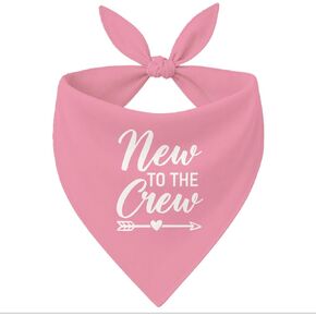 جديد إلى The Crew Dog Bandana، إكسسوارات وشاح كلب أليف وردي، باندانا جرو للكلاب الصغيرة والمتوسطة، هدايا لمحبي الكلاب، وشاح مثلث للحيوانات الأليفة للصبي والفتاة in Kuwait