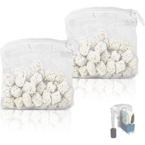 2 Pack of Biomax Filter Media Kit Compatible with Fluval AC20/AC30 Power Filter, 1.5 oz/42 g Aquarium Bio Filters Media for Use in Freshwater & Saltwater Aquariums in Saudi Arabia