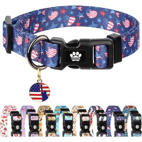 Summer Dog Collar for Small Medium Large Dog, Cute Purple Ice Cream Pet Puppy Collars for Boy Girl Dogs, for Pool Party Picnic Hiking Walking Outdoor Activities, L in Kuwait