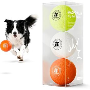 Potaroma Dog Toy Balls – 3 Pack E-TPU Bouncy Pet Fetch Balls Floating Water Pool Toy for Chewers Small & Large Dogs, Indoor & Outdoor 2.8 Inch Diameter in Saudi Arabia