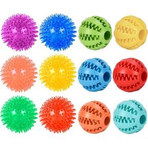 Small Dog Toy Balls, 12 Pcs Rubber Puppy Toy Balls for Ball Launcher, Dog Fetch Balls for Small Breeds 0-15 Lbs in Saudi Arabia