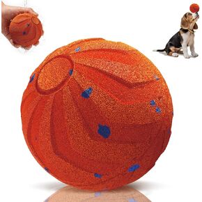 Smart Interactive Dog Toys Balls, Pelota Interactiva para Perros. Automatic Moving, Bouncing, E-TPU Material, IPX7 Waterproof Rating, Pet Bounce Ball for Medium and Large Dogs-Orange in Kuwait