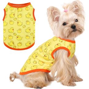Sebaoyu Dog Shirt for Small Dogs, Soft Breathable Boy Girl Dog T-Shirt, Puppy Sleeveless Lightweight Vests Puppy Clothes Pet Cat Outfit (Brown Monkey, S) in Saudi Arabia