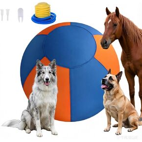 18'' Herding Ball for Dogs –Enhanced Chew Resistance with Durable 900D Oxford Cover, Interactive Dog Toy for Australian Shepherds, Cattle, Border Collies, Outdoor Training & Backyard Play in Kuwait