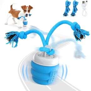 Interactive Dog Toys Ball - Fun Moving Dog Toys to Keep Them Busy | Rechargeable Smart Automatic Dog Ball for Large, Medium, and Small Puppy Dogs for Boredom, Blue in Saudi Arabia