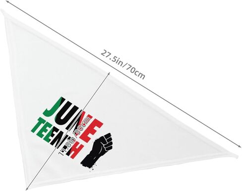 سعيد Juneteenth يوم الكلب عصابات مثلث عكسها الكلب وشاح المرايل قابل للتعديل الأوشحة الحيوانات الأليفة الملحقات للكلاب الصغيرة المتوسطة الحيوانات الأليفة القطط in Kuwait