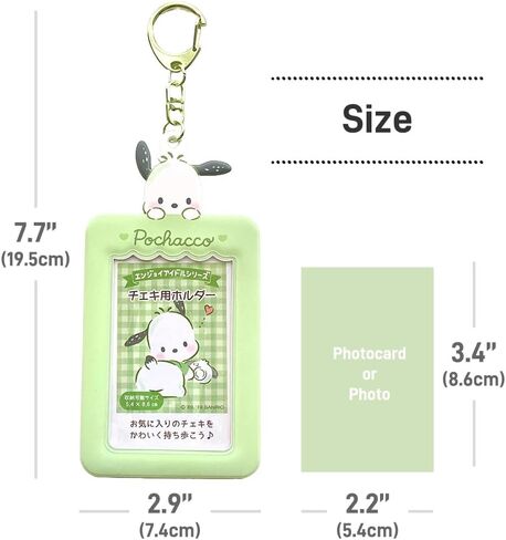 Pochacco Card Holder Pass Case Keychain in Saudi Arabia