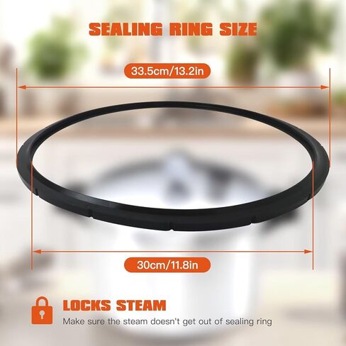 Homesweet 2Pcs 09905 Pressure Canner Sealing Ring Replacement Gasket for Presto Pressure canner 02/CAA20H, 01/C13, 01/C17, 01/C22, 01/CG22 (New Upgraded) in Kuwait