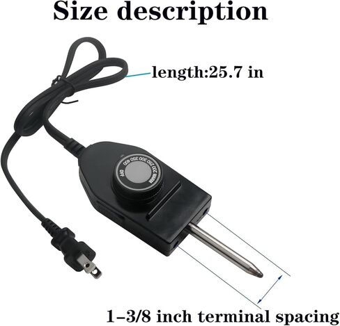 06900 probe temperature control thermostat cable, suitable for level pans, grills, frying pans, terminal spacing 1-3/8 inches, electric heating probe control, 125V10A replacement parts in Kuwait