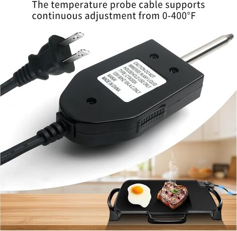 06900 probe temperature control thermostat cable, suitable for level pans, grills, frying pans, terminal spacing 1-3/8 inches, electric heating probe control, 125V10A replacement parts in Kuwait