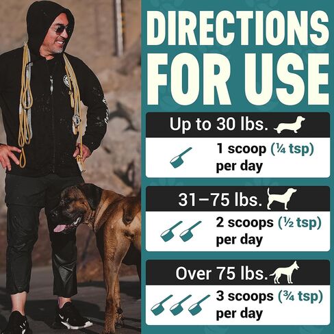 مكملات Better Dog النشطة إلى الأبد من سيزار ميلان - العناية الطبيعية بالورك والمفاصل للكلاب من أجل الحركة والمرونة والراحة - مسحوق المكملات العشبية لمفاصل الكلاب - 4 أونصة (إمداد لمدة 60 يومًا) in Kuwait