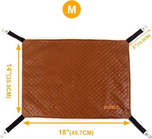 JOYELF Cat Hammock Bed, Medium Reversible Pet Cage Hammock Hanging Soft cat Bed for Kitten Ferret Puppy or Small Pet in Saudi Arabia